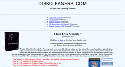Desktop Screenshot of diskcleaners.com