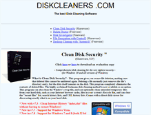 Tablet Screenshot of diskcleaners.com